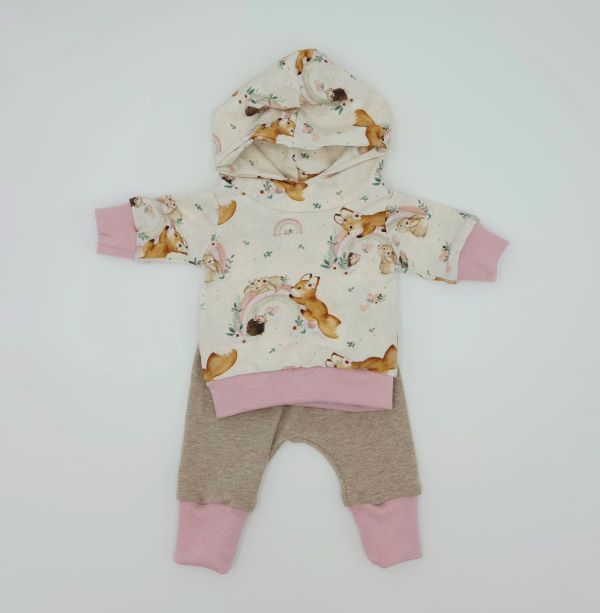 Puppenkleidung (Hoodie und Pumphose)