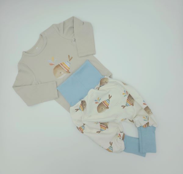 Pumphose mit passendem Body (Grösse 74 - 86)